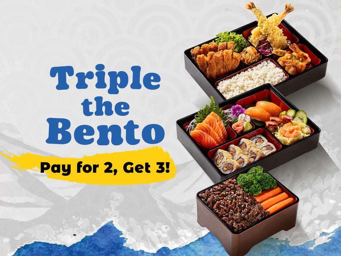 Buy any 2 Bentos and get a Classic Bento FREE!